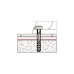 fischer Befestigungs-Set WC N, Dübel(hellgrau, 2-teilig, für Stand-WCs)