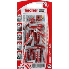 fischer Dübel DUOPOWER 6X30 K DE(hellgrau/rot, 28 Stück)