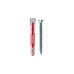 fischer Dübel DUOPOWER 6x50 S LD(hellgrau/rot, 50 Stück, mit Schraube)