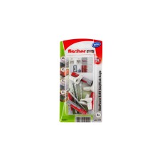 fischer EasyHook Angle DuoPower 8x40, Dübel(weiß, 4 Stück, mit EasyHook Winkelhaken)