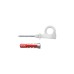 fischer EasyHook Loop DuoPower 8x40, Dübel(weiß, 4 Stück, mit EasyHook Öse)