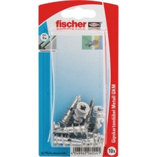 fischer GKM K DE Gipskartondübel(silber, 10 Stück)