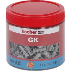 fischer Gipskartondübel GK, Dose(hellgrau, 160 Stück)