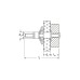 fischer Hohlraum-Metalldübel HM 4x32 S(silber, 50 Stück, mit metrischer Schraube)