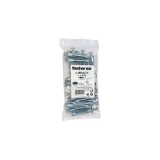 fischer Hohlraum-Metalldübel HM 6x52 S B(silber, 20 Stück, mit Schraube)