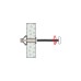 fischer Hohlraum-Metalldübel HM 6x65 S(silber, 50 Stück, mit metrischer Schraube)
