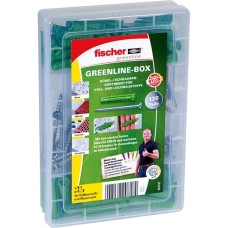 fischer Meister-Box greenline SX S + A2, Dübel(grün, 120-teilig, mit Schrauben)