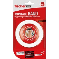 fischer Montageband, Klebeband(transparent, 3 Meter)