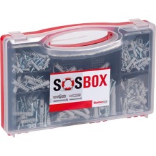 fischer SOSBOX Dübel S + FU + Schrauben(hellgrau, 360-teilig)
