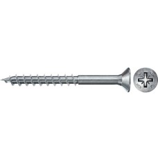 fischer Spanplattenschraube PowerFast II 3,0x45 Senkkopf PZ(100 Stück, Teilgewinde, verzinkt)