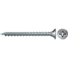fischer Spanplattenschraube Power-Fast II 3,0x25 Senkkopf PZ(100 Stück, Vollgewinde, verzinkt)