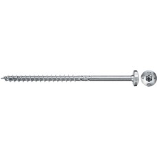 fischer Spanplattenschraube Power-Fast II 6,0x80 Panhead(50 Stück, Teilgewinde, verzinkt)