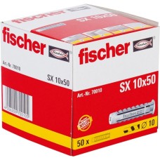 fischer Spreizdübel SX 10x50(hellgrau, 50 Stück)