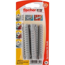 fischer Spreizdübel SX 10x80 K DE(hellgrau, 6 Stück)
