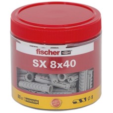 fischer Spreizdübel SX 8x40, Dose(hellgrau, 80 Stück)