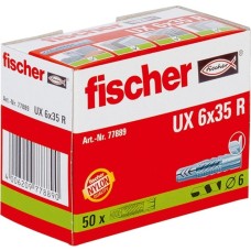 fischer Universaldübel UX 6x35 R(hellgrau, 50 Stück)