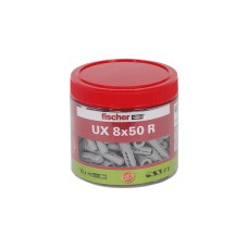 fischer Universaldübel UX 8x50 R, Dose(hellgrau, 75 Stück)