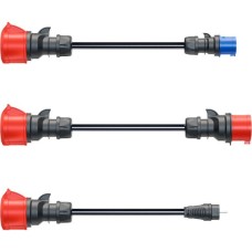 go-e Adapterset für Gemini flex 22 kW, 3-teiliges Set(schwarz, 30cm)