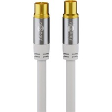 Koax-Stecker(weiß, 10 Meter)
