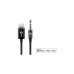 goobay Apple Lightning Audioanschlusskabel (3,5mm)(schwarz, 1 Meter)