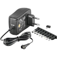 goobay Drehschalteradapter 2250 mA, Netzteil(schwarz, 3-12 Volt)