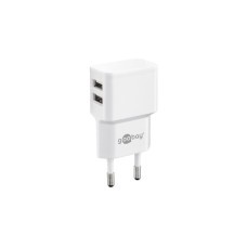 goobay Dual USB-Ladegerät 2,4 A(weiß)