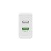 goobay Dual-USB Schnellladegerät QC3.0 28W(weiß)