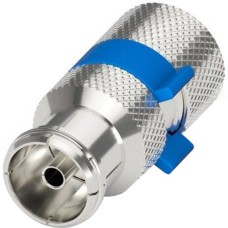 goobay Easy-Installation IEC/Koax-Buchse(silber/blau, 6,5 - 8,0 mm)
