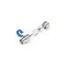 goobay Easy-Installation IEC/Koax-Buchse(silber/blau, 6,5 - 8,0 mm)