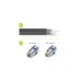 goobay Easy-Installation IEC/Koax-Buchse(silber/blau, 6,5 - 8,0 mm)