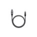 RJ-45 Stecker, LAN-Adapter(schwarz/silber, 1 Meter)