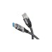 RJ-45 Stecker, LAN-Adapter(schwarz/silber, 1 Meter)