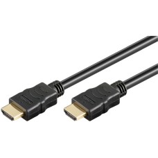goobay High-Speed-HDMI Kabel mit Ethernet(schwarz, 1,5 Meter)
