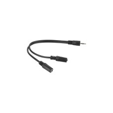 2x 3,5mm-Kupplung(schwarz, 20cm, stereo)