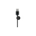 goobay Kabel Management 2-Slots (mini), Kabelführung(schwarz, 6er-Set)