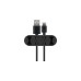 goobay Kabel Management 4-Slots, Kabelführung(schwarz, 2er-Set)