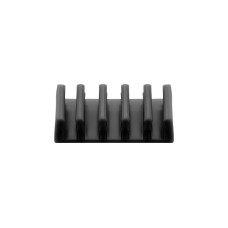 goobay Kabel Management 5-Slots, Kabelführung(schwarz, 2er-Set)