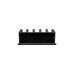 goobay Kabel Management 5-Slots, Kabelführung(schwarz, 2er-Set)