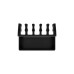 goobay Kabel Management 5-Slots, Kabelführung(schwarz, 2er-Set)
