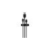 goobay Kabel Management Clip Set, Kabelführung(schwarz, 6er-Set)