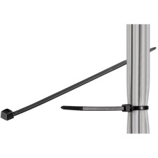 goobay Kabelbinder 200 x 2,5mm(schwarz, 100 Stück, UV-beständig)