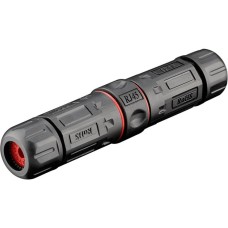 goobay Outdoor (IP68) RJ45 Cat.6 Modularkupplung/Verbinder STP(schwarz, staub- und wasserdicht)