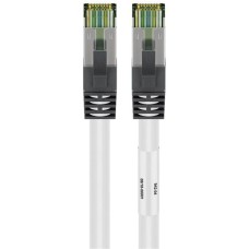 goobay Patchkabel CAT8.1 S/FTP (PiMF)(weiß, 50cm)