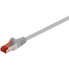 goobay Patchkabel Cat.6 S/FTP (PiMF)(grau, 0,5 Meter)