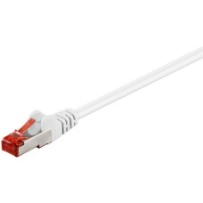 goobay Patchkabel Cat.6 S/FTP (PiMF)(weiß, 3 Meter)