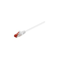 goobay Patchkabel RJ45 Cat.6 S/FTP(weiß, 30 Meter)