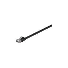 RJ45 Stecker CAT.6 U/UTP(schwarz, 20 Meter, Flachkabel)