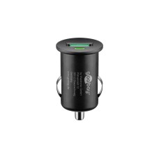 goobay Quick Charge USB Auto Schnellladegerät(schwarz, mit QC 3.0)