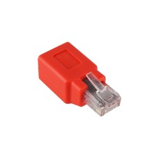 goobay RJ45 Crossover Adapter(rot, Bulk)