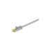 goobay RJ-45 Patchkabel Cat 6.a S/FTP (PiMF), mit Cat.7 Rohkabel(grau, 1 Meter)